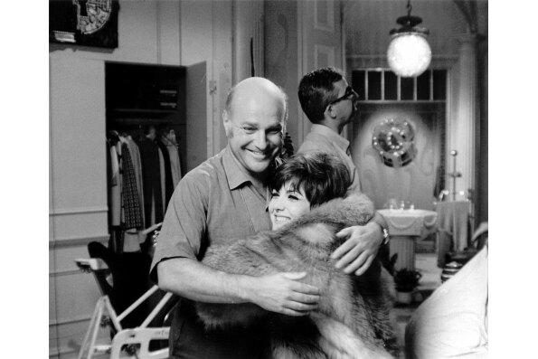 John Schlesinger and Brenda Vaccaro on the set of MIDNIGHT COWBOY. Photo by Michael Childers.